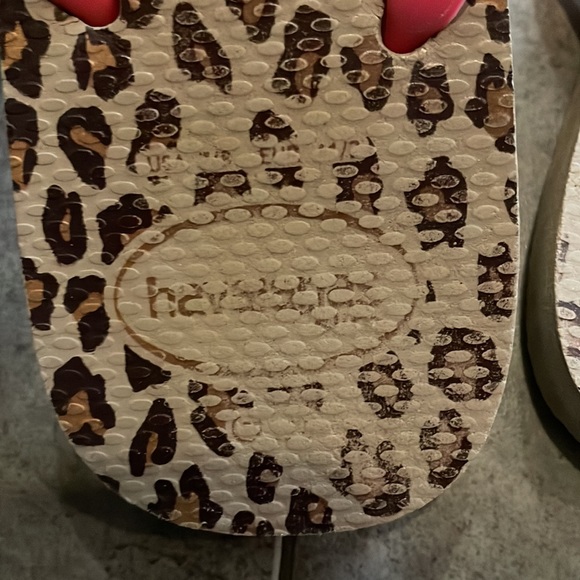Havaianas leopard pink flip flops usa 9/10 - Picture 3 of 4
